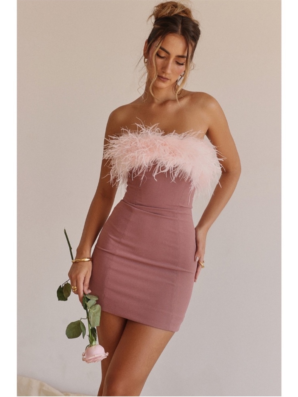 NEW House of CB Alexa Dress Warm Pink Large+ (XL)
